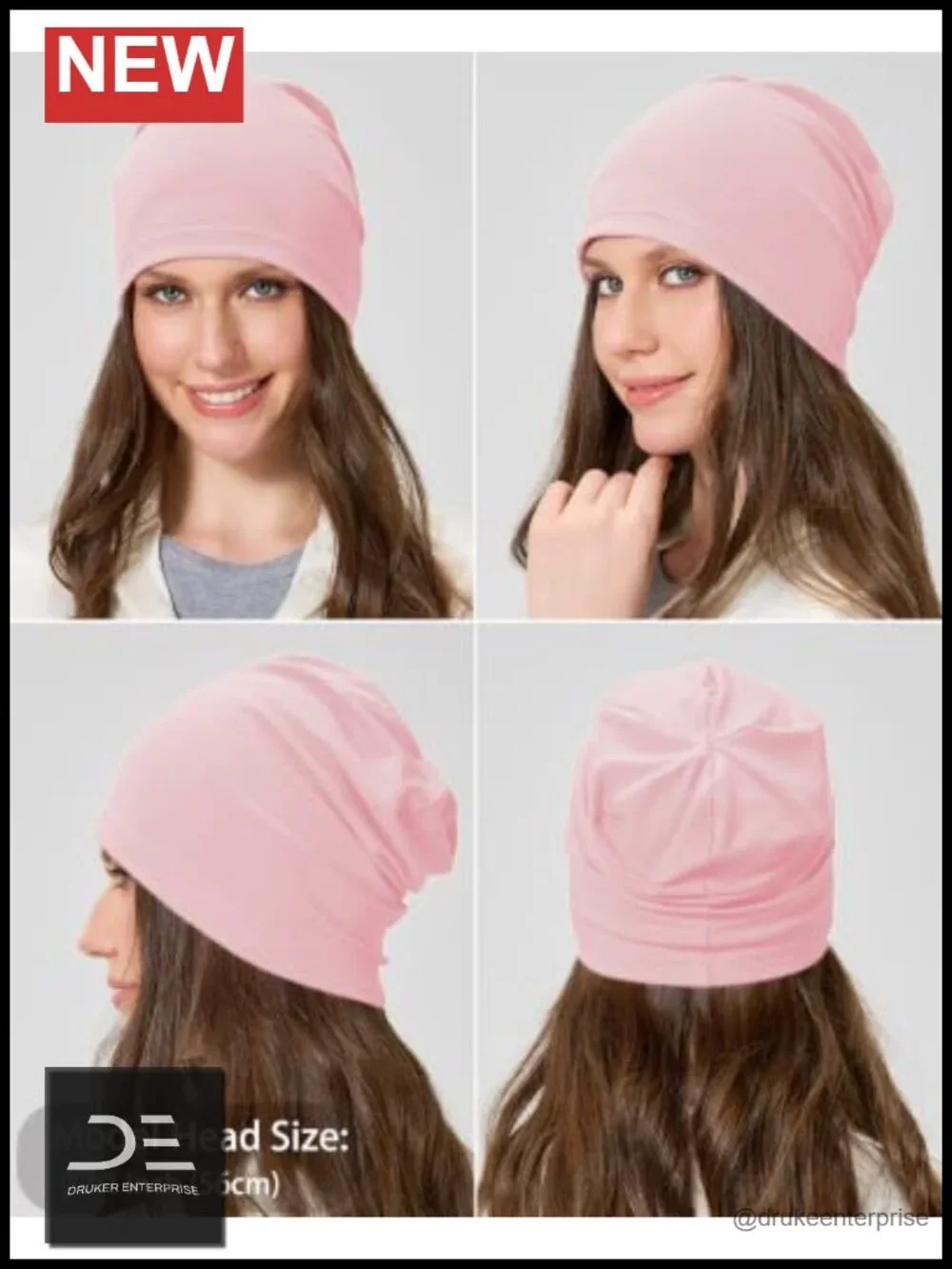 100% Cotton Slouchy Beanie Hat Women Men Lightweight Chemo Cap